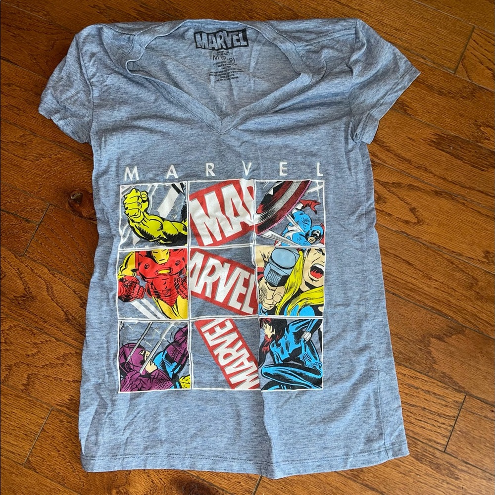 Marvel Comic V Neck Shirt
